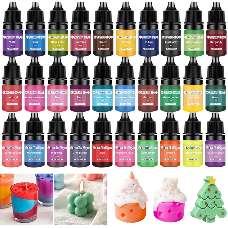 Candle Wax Pigment Liquid For Candle Dyes Non-Toxic Soy DIY Soap Dyes Making Accessories soy candle wax pigment,candle dyes pigment
