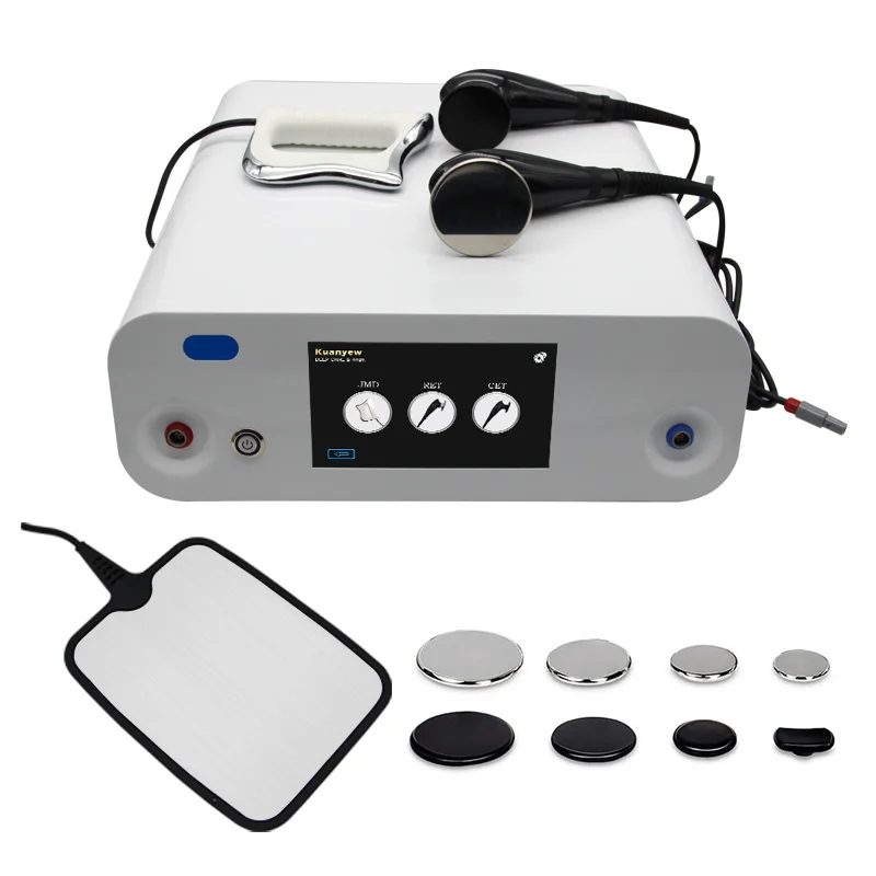 

Newest 448KHz 12CM CET RET Tecar Physical Therapy Pain Management Skin Deep Body Shaping Fat Reduction Health Care System Tool