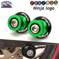 For Kawasaki Ninja 250 300 400 650 1000SX ZX6R ZX10R Swingarm Spools Sliders Stand Screws 8MM 10MM Bolts Motorcycle Accessories