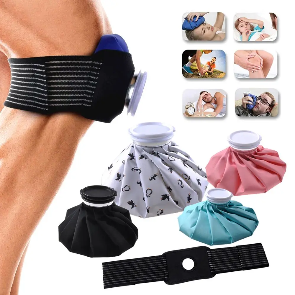 Reusable Hot & Cold Therapy Injury Care Elastic Tie Belt Cooler Bag Ice Pack Pack Protector