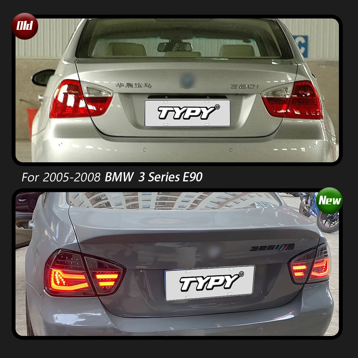 TTY-Bmw 3シリーズLEDテールライト,drlターンシグナル,カー