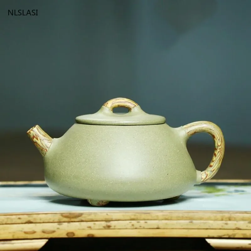 

Yixing Classic tea pot purple clay filter Stone scoop teapot beauty kettle Raw ore Handmade Boutique Tea set Customized 230ml