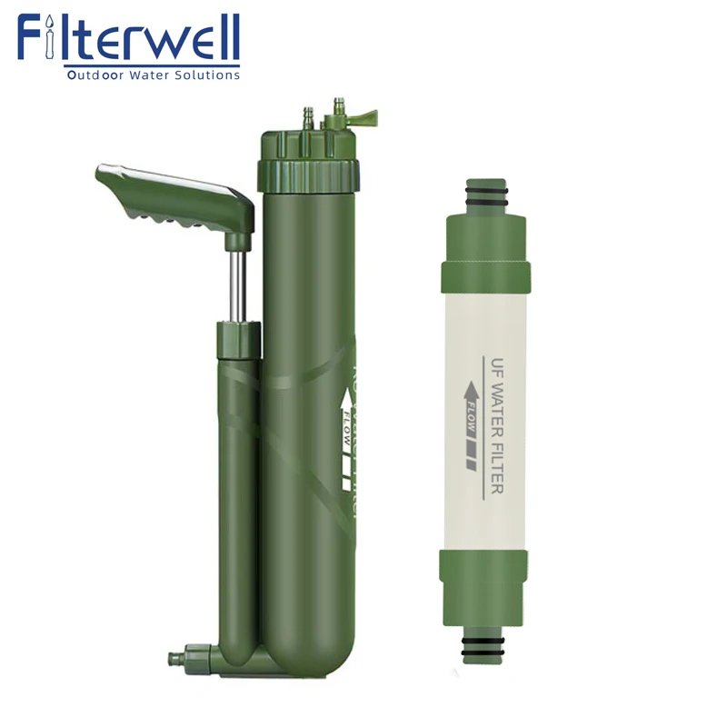 Filterwell Tourist Outdoor Water Filter Pump Drinking System Travel Hikeup Survival Kit Wild and Camping Trips water filter