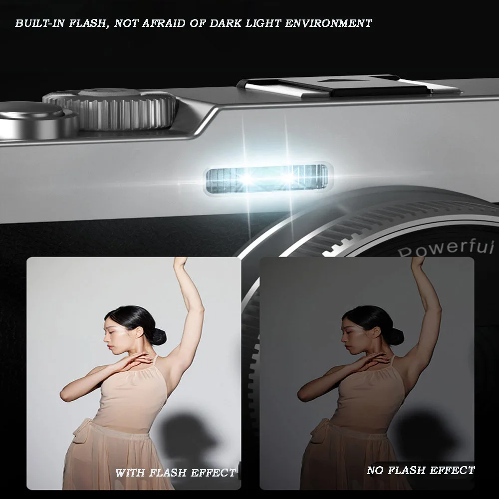 New 48 Million Pixel 4K HD Digital Camera Home Shooting Viewfinder Electronic Anti-Shake SLR Camera Student Micro-Single Camera