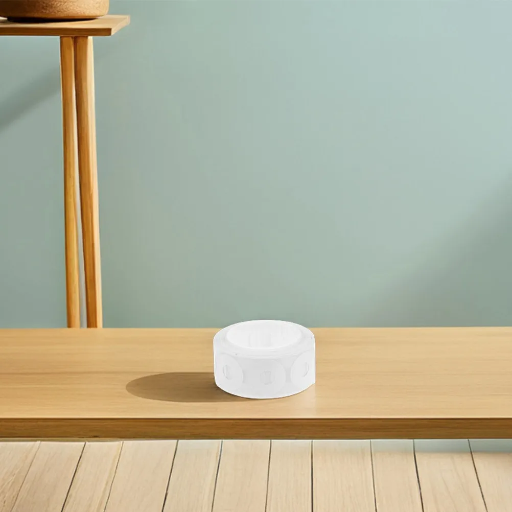 1롤 PVC 홀 펀치 보강 스티커, 노트북 종이 문서용 자가 접착식 헤비 듀티 바인더 홀 보호 스티커