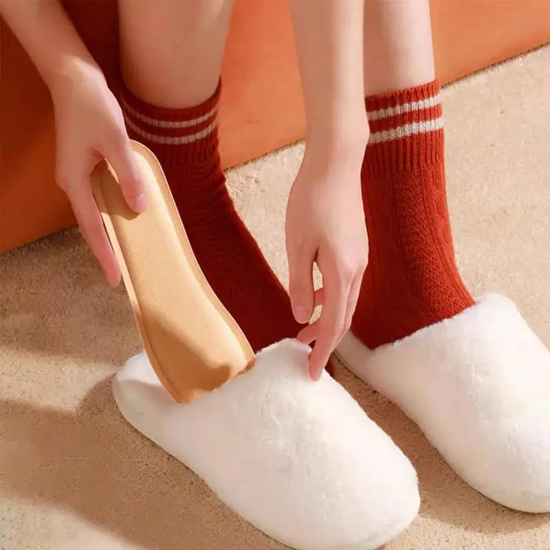 Insole Foot Warmers 1 Pair Shoe Warmer Insole Long Safe Heat Shoe Pad Winter Foot Warmer For Home Outgoing Commuting Traveling