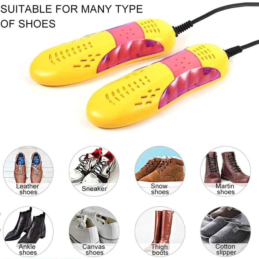 Electric Shoes Dryer Deodorizer with Heat Dehumidifier Device Foot Warmer Heater Eliminate Odor UV Shoe Drying Household 6