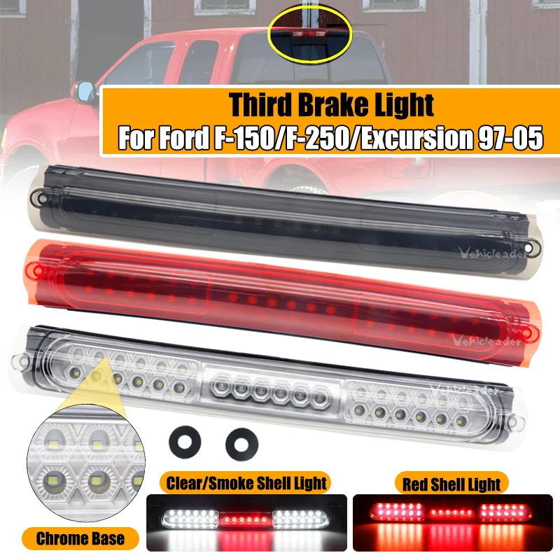 

Автомобильный светодиодный третий стоп-сигнал для Ford F-150 1997-2003 Classic 2004 Trip 2000-2005 Автомобильный задний фонарь, светильник сигнал