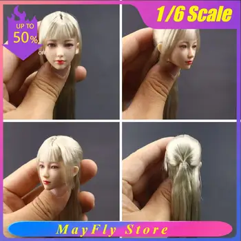 Parrucca magnetica per figura di soldato femminile in scala 1/6, accessori in vari stili per la collezione fai-da-te di sculture di teste I8TOYS