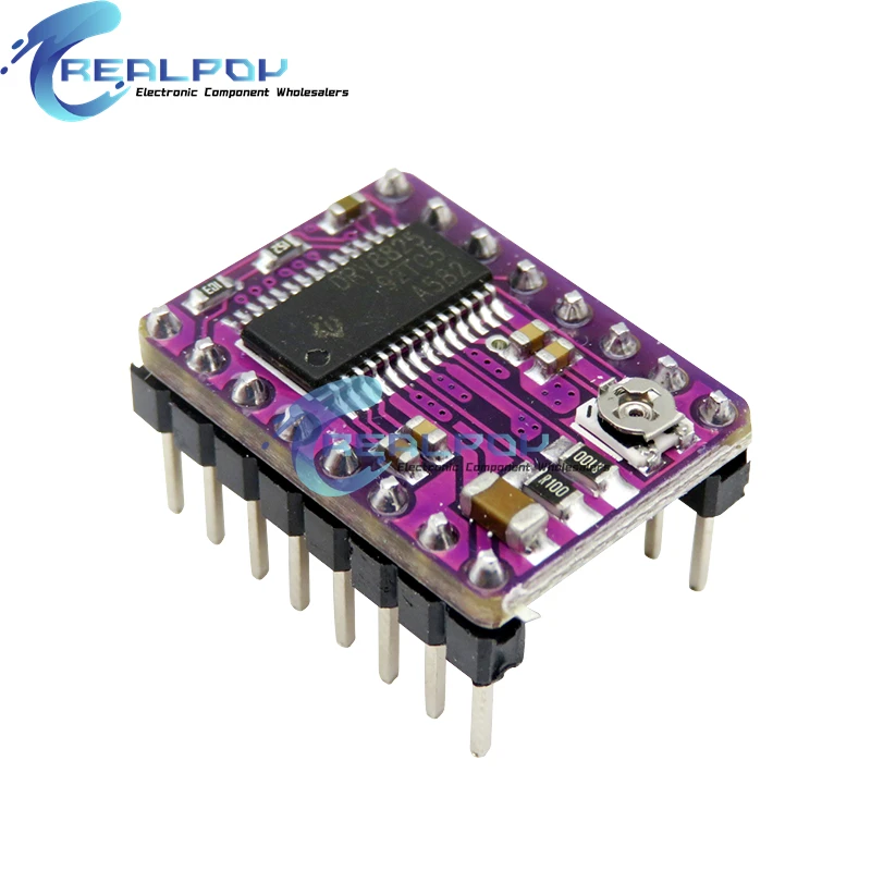 Фото Драйвер шагового двигателя для 3D-принтера Stepstick Drv8825 Reprap 4 PCB Board, замена A4988, запчасти для 3D-принтера Ramps 1,4 №4