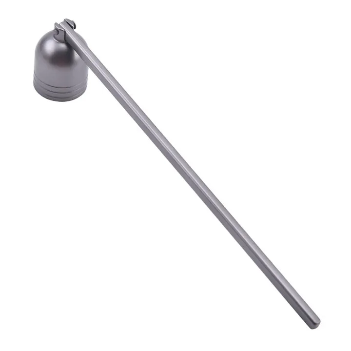 1pc Candle Extinguisher Tool Bell-shape Snuffer Wick Hook Stainless Steel Scented Candles Craft Vintage Ornament Black/Silver