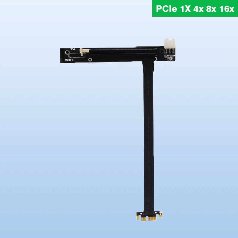 

PCI-E PCI Riser Express 1X 4x 8x 16x Райзер с адаптером, кабель с ГПУ 6-контактным разъемом питания PCIE 3,0 8 Гбит/с для майнера BTC ETH