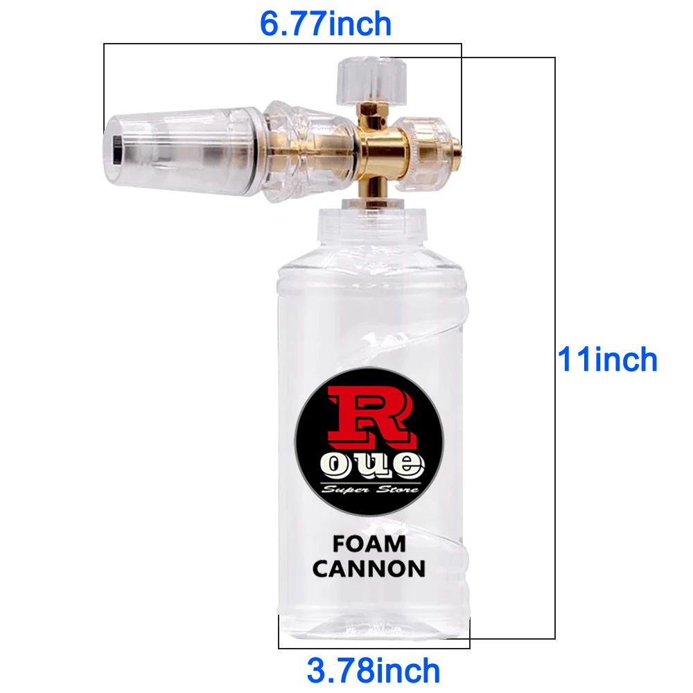 ROUE Car Wash Soap Foam Gun 1L Bottle Spray High Pressure Snow