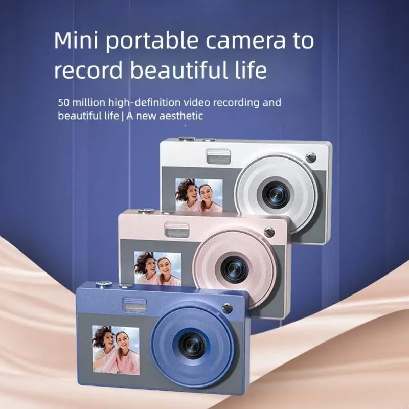 1.4인치 후면 스크린 긴 배터리 ABS 본체가 포함된 5000W 학생 카메라 이중 디스플레이 청소년 선물 B2EA