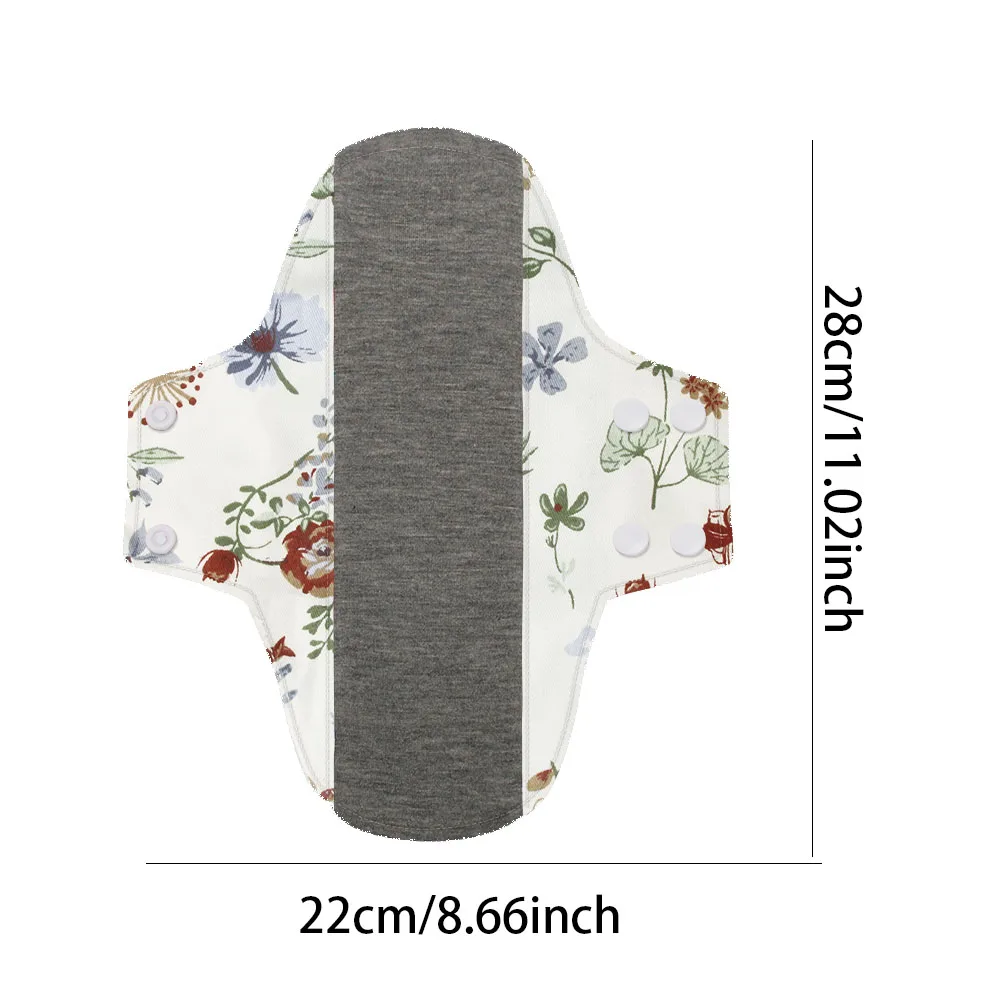 22*28cm Maternity Menstrual Pads Graphene Large Capacity Washable Pantyliner Women Reusable High Absorbency Sanitary Cloth Pads