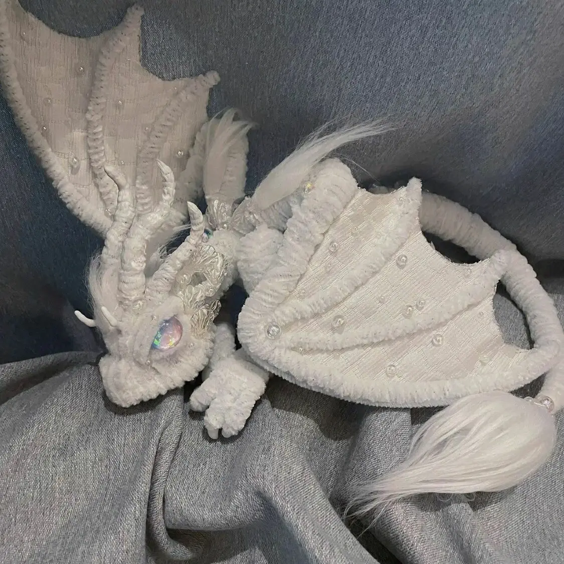 Cute Anime Dragon Props Finished Dinosaur Twist Stick Dragon Toy Handmade Bauble Cos Animation Accessories