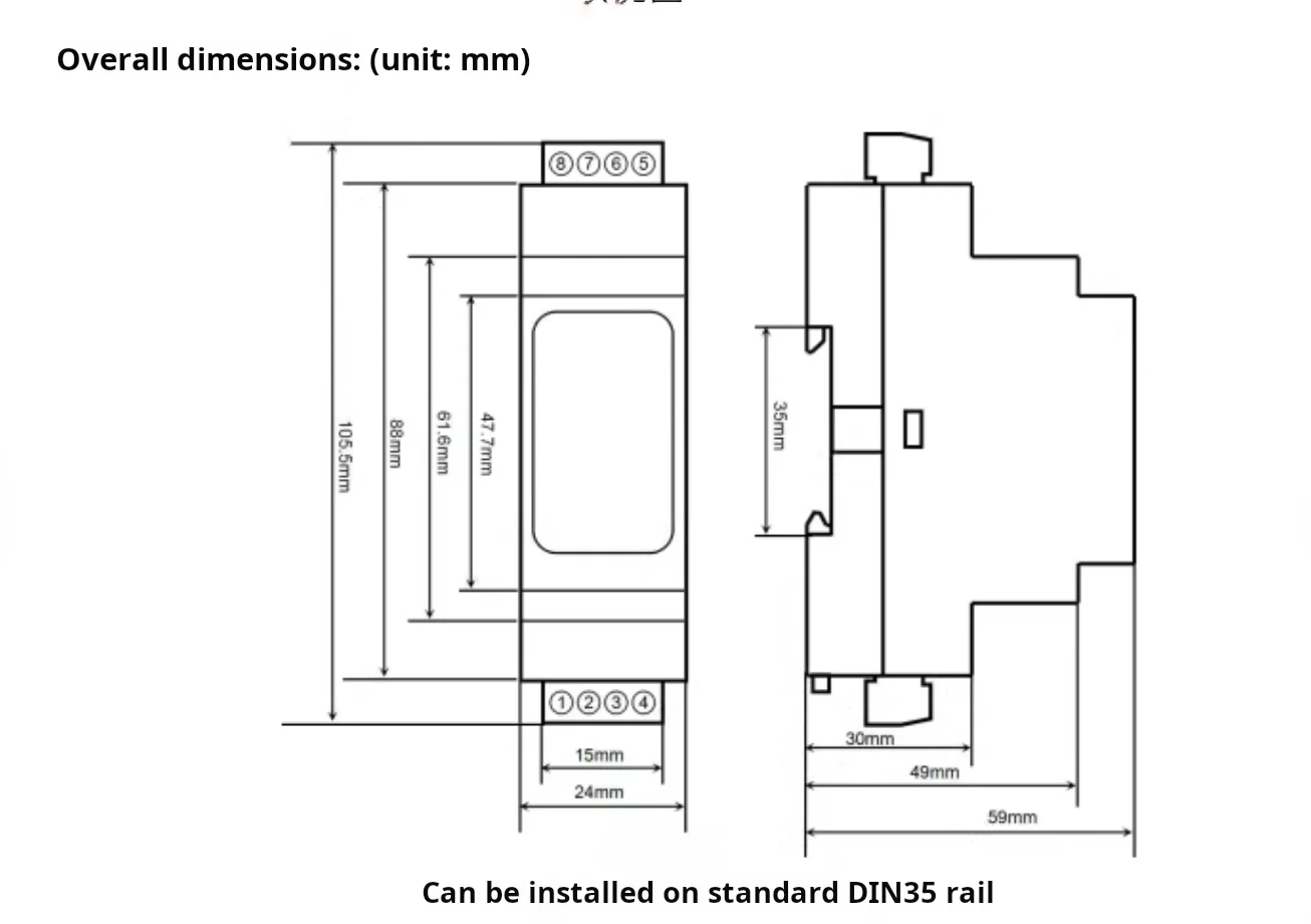 Modbus RTU to Modbus TCP Module RS232/485 to WiFi Module WJ105 intelligent
