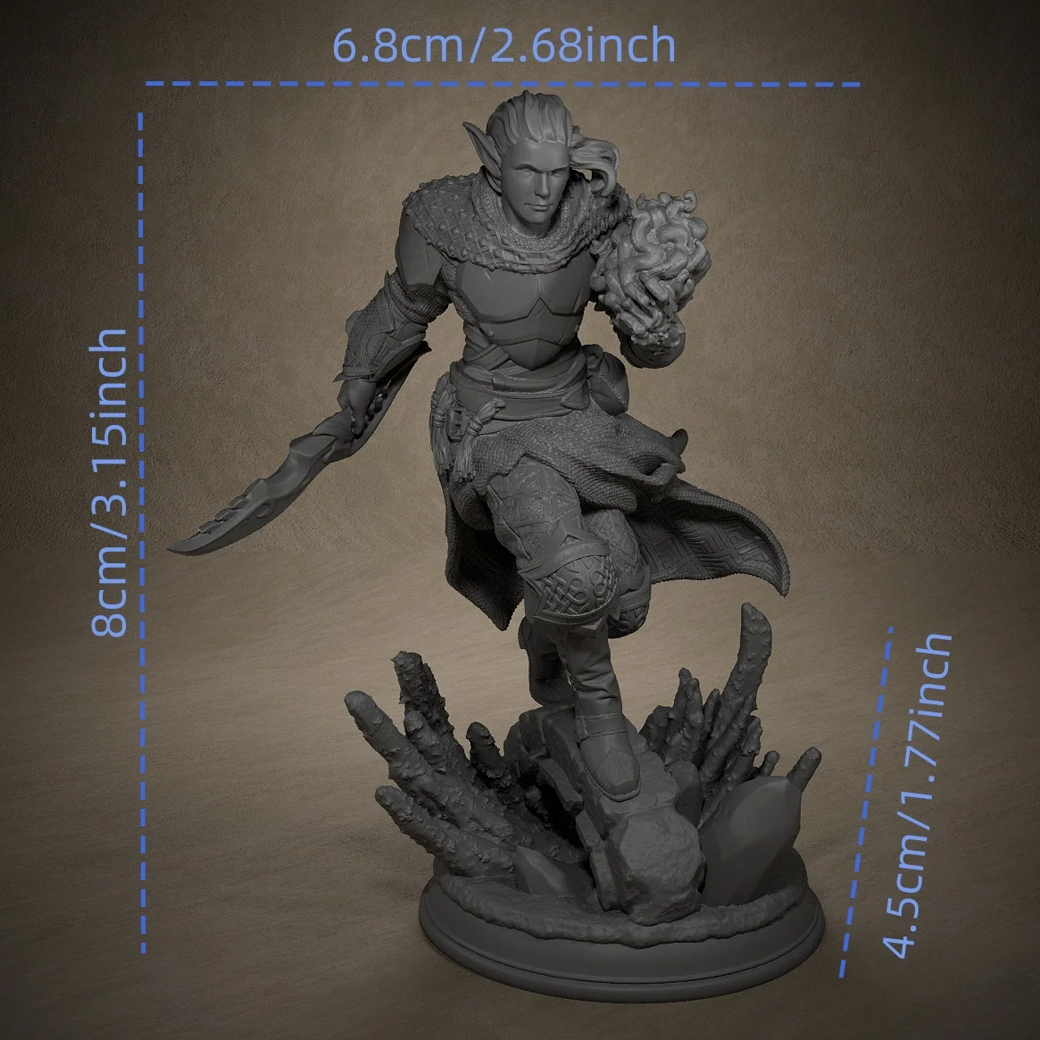 Cordon Blades Miniature Models Dungeons and Dragons 3D Printing Resin Unpainted Tabletop Miniatures Suitable for Pathfinder 5
