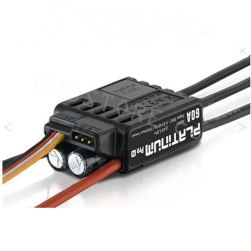 

Original HobbyWing Platinum PRO V4 60A ESC (3S-6S) for 450-480 Class Heli (Propeller: 325-360mm) For Fix-wing drone Multirotor