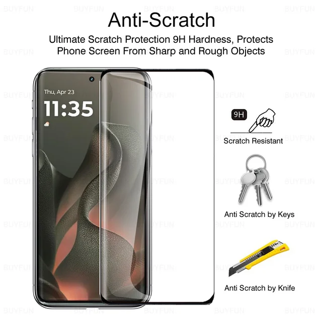 Motorola Edge 60 Vetro Vetro Temperato Curvo Con Colla Completa - Foto 10