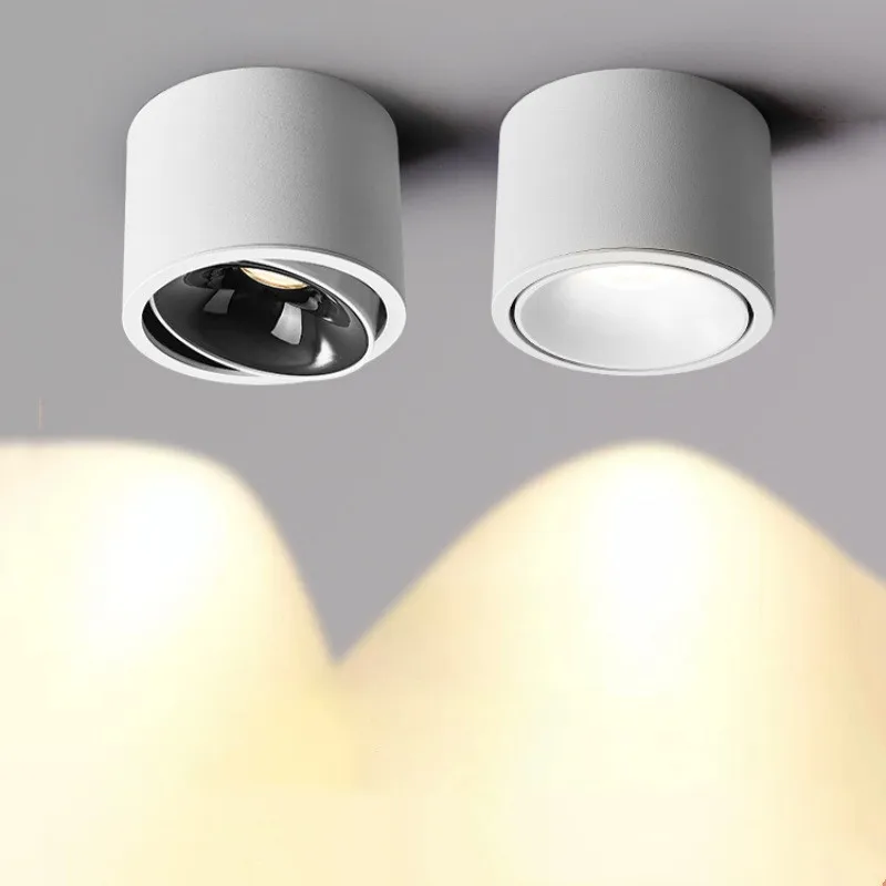 Recessed Ceiling Spotlight LED Downlight Adjustable Angle Ultra-thin Round