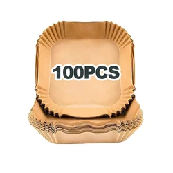Premium Air Fryer Accessories with Reusable Silicone Liners (100pcs Paper)