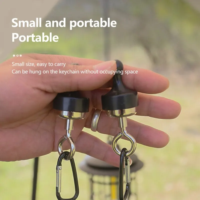 1PCS Strong Magnetic Carabiner Keychain Camping Snap Clip D Type Lock Buckle Outdoor Tent Canopy Hanging Buckle Hook Clasps magnetic carabiner