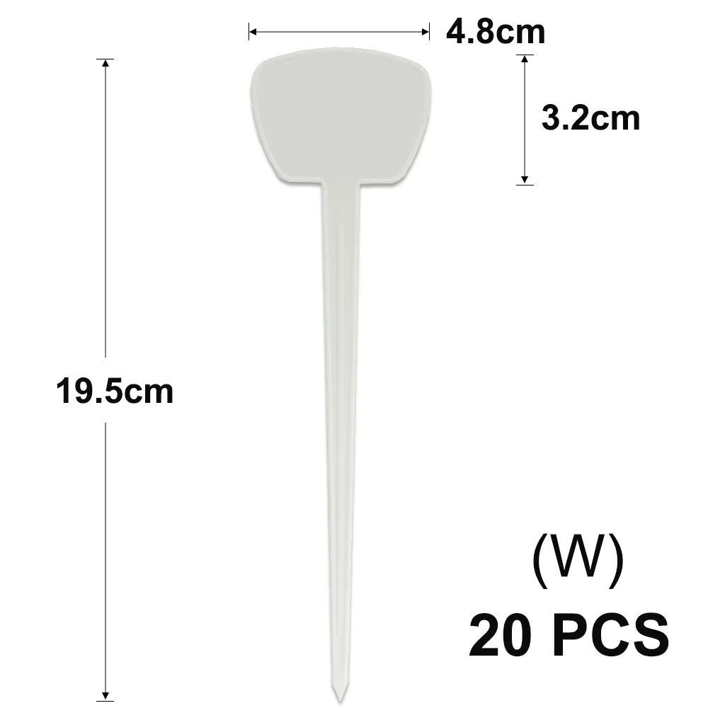 Waterproof Reusable White Plant Tags for Garden Classification and Labeling
