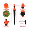 5/10/20Pcs Drip Misting Sprinkler Adjustable Atomized 1/4" Barb Nozzle Garden Greenhouse Flowerbed Bonsai Lawn Water Irrigation