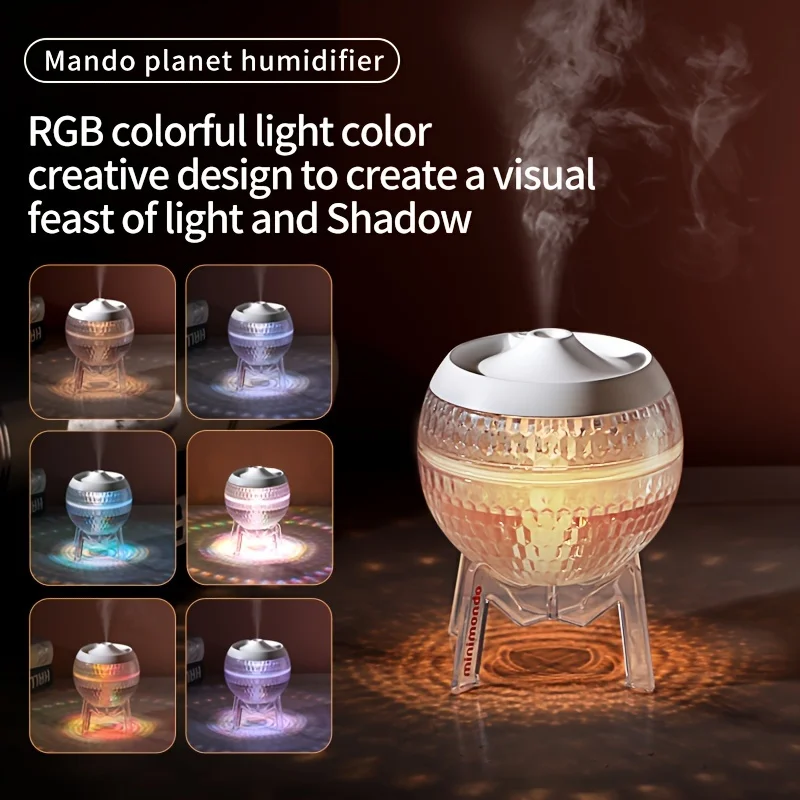1PC 350ML Planet Humidifier Essential Air Humidifier Diffuser Perfect ...