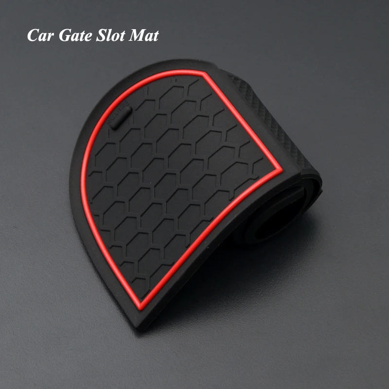 

Anti-Slip Gate Slot Mat Rubber Coaster For Kia Rio4 Rio 4 X-Line 2017 2018 Non-Slip Mats Door Groove Pad Car Accessories