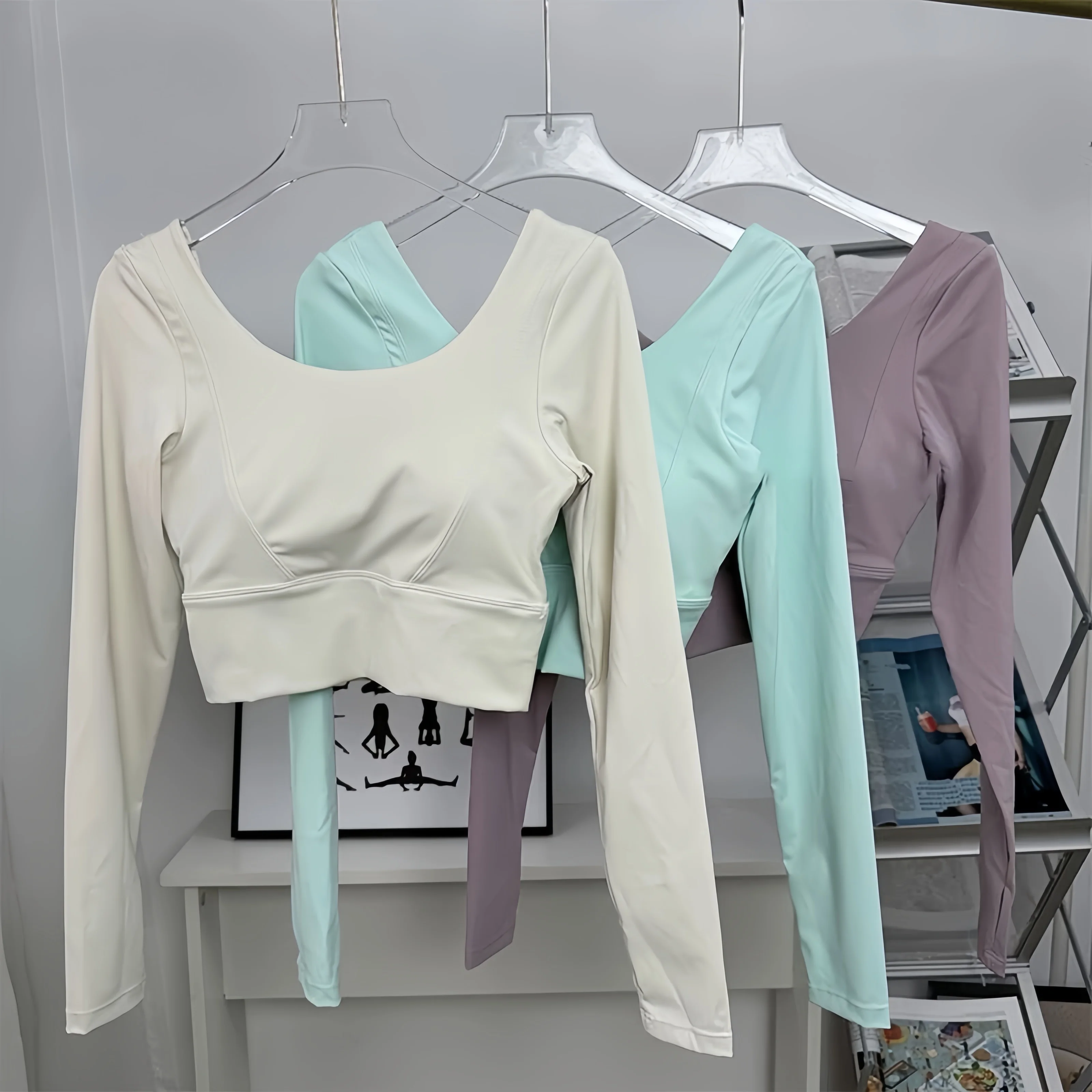 Yoga Wear Long-Sleeve Fixed Bra Pad 6