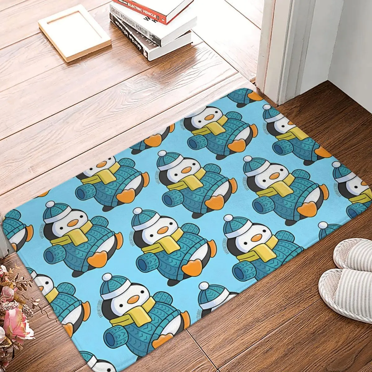 Pinguino Antartico Zerbino Antiscivolo Tappetino Da Soggiorno Tappeto Da Corridoio Blopy Tappeto Di Benvenuto Tappeto Decorativo Per Interni