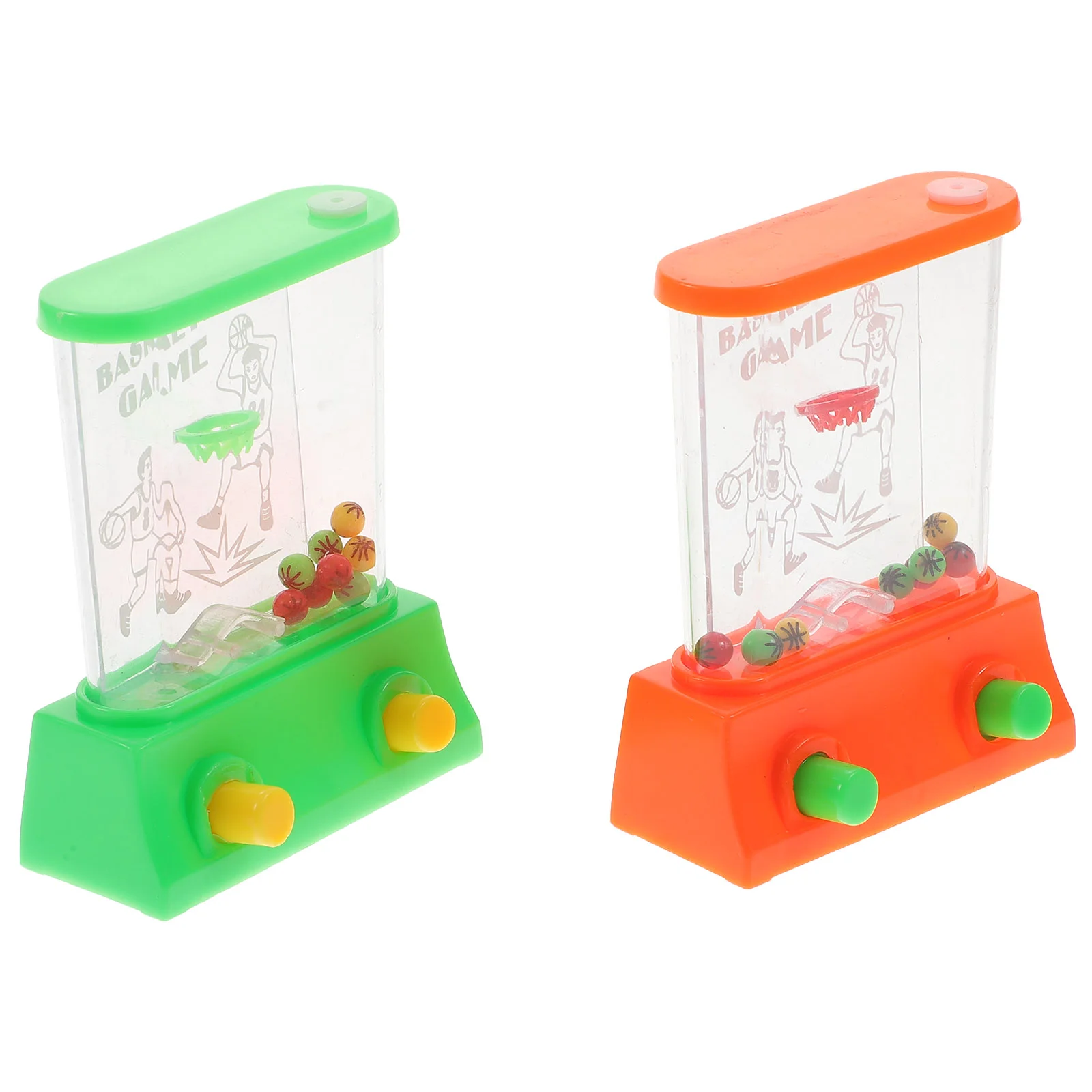 2 Pcs Game Basketball Waterplane Handheld Playthings Decompression for Kids