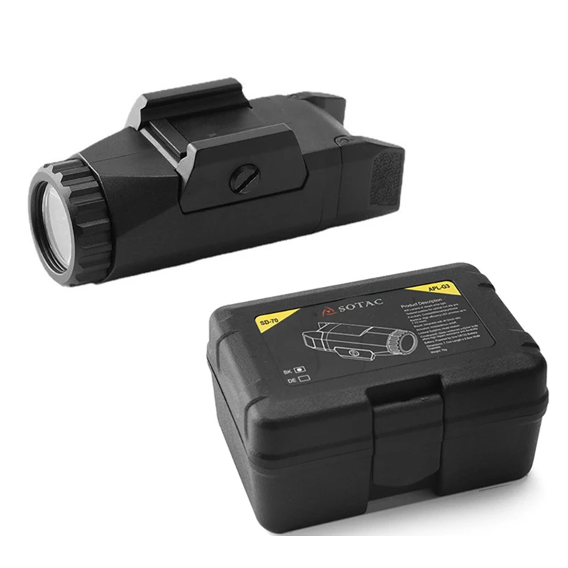 Tactical Flashlight APL Gen3 400 Lumens Flashlight APL-G3 Weapon Light Pistol Light Constant/Momentary/Strobe For 20mm Rail Weapon Hunting
