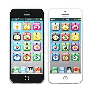 Téléphone de Simulation pour enfants, jouets éducatifs musicaux pour bébés, apprentissage de l'anglais, téléphone portable avec son léger, jouet Vocal Mobile pour enfants 1