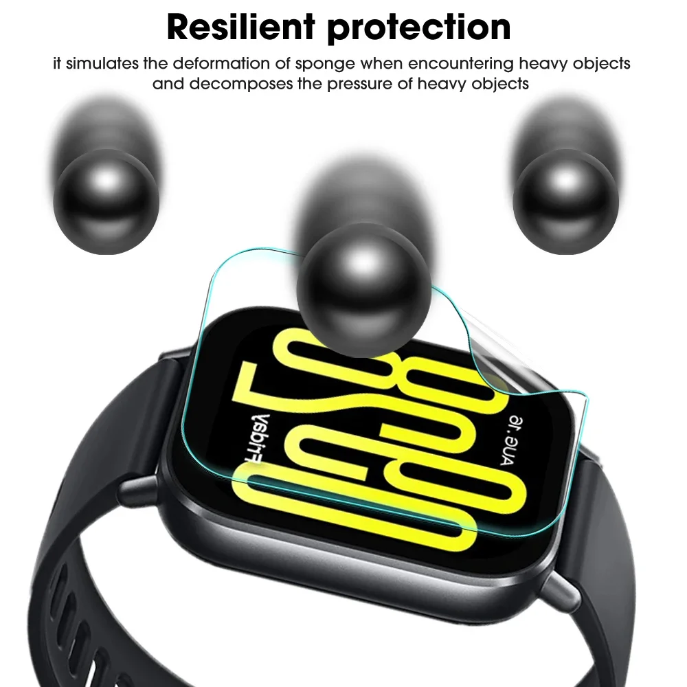 5-10Pcs Hydrogel Film For Redmi Watch 5 Lite Soft Screen Protector For Redmi Watch5 Lite Not Glass Smartwatch Accessories Curved