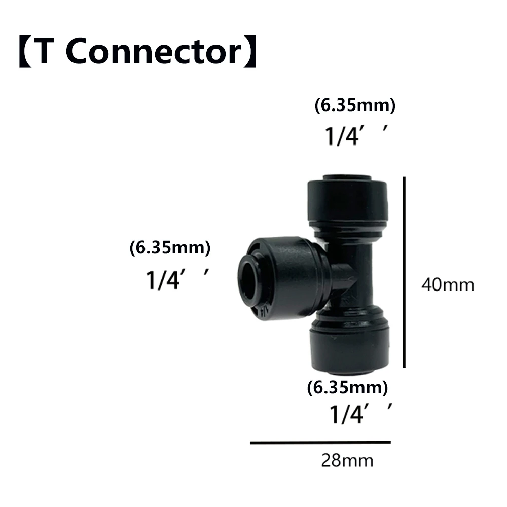 1/4 Push To Connect Ourdoor Garden Misting System Joint T Fitting Elbow Straight Nozzle Connector 10St – Detail 16