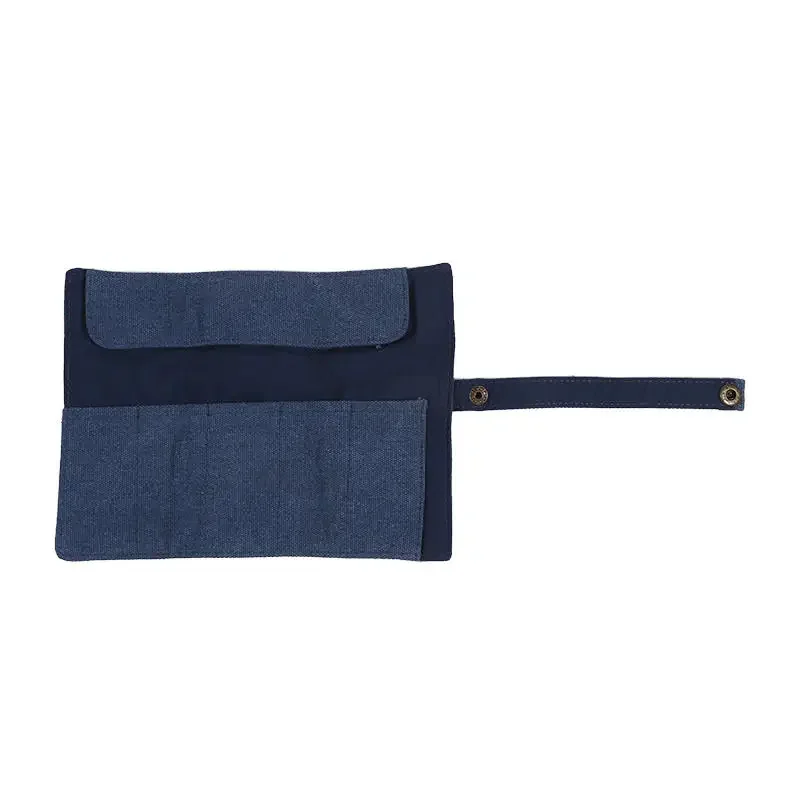 Premium Canvas Watch Band Roll Organizer with 5 Individual Slots, Portable Travel Stora... - SKU WBRO1546 - UGI Packaging