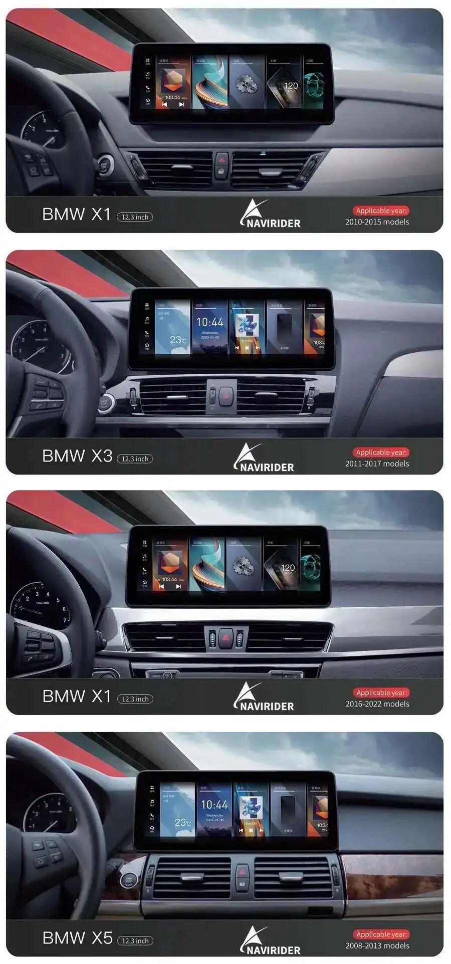 14.9" Car Video Players GPS Multimedia Screen For BMW 3 Series 4 Series F30 F31