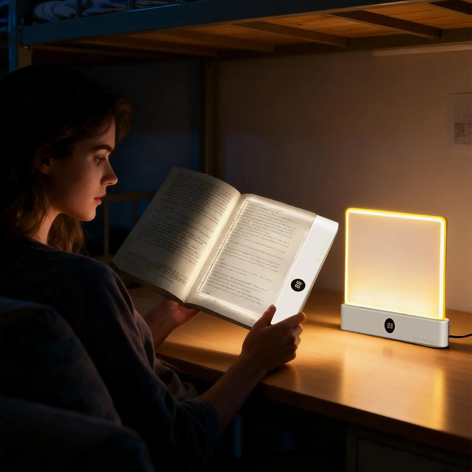 클립형 책 조명 3가지 모드 LED 책 램프 침실 독서 사무실 기숙사 대학 도서..