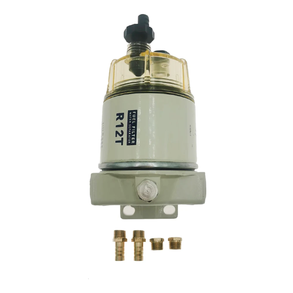 R12T Fuel/ Water Separator Complete Assembly Filter Diesel Engine For Racor 140R 120AT Automotive Parts Filter 1 Pcs,diesel engine filter