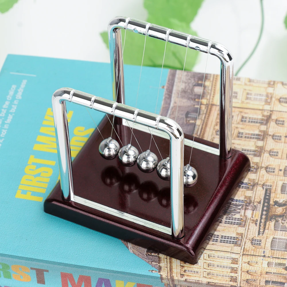 Early Fun Development Educational Desk Toy Gift Newtons Cradle Steel Balance Ball Physics Science Pendulum
