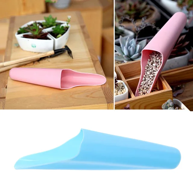 1Pc Mini Kertészeti Lapáttermesztés Vödör Műanyag Pohár Ásó Cserepes Bonsai Húsos Növénykert Szerszámok Talaj Lapátok 23*5,5 Cm - Image 5