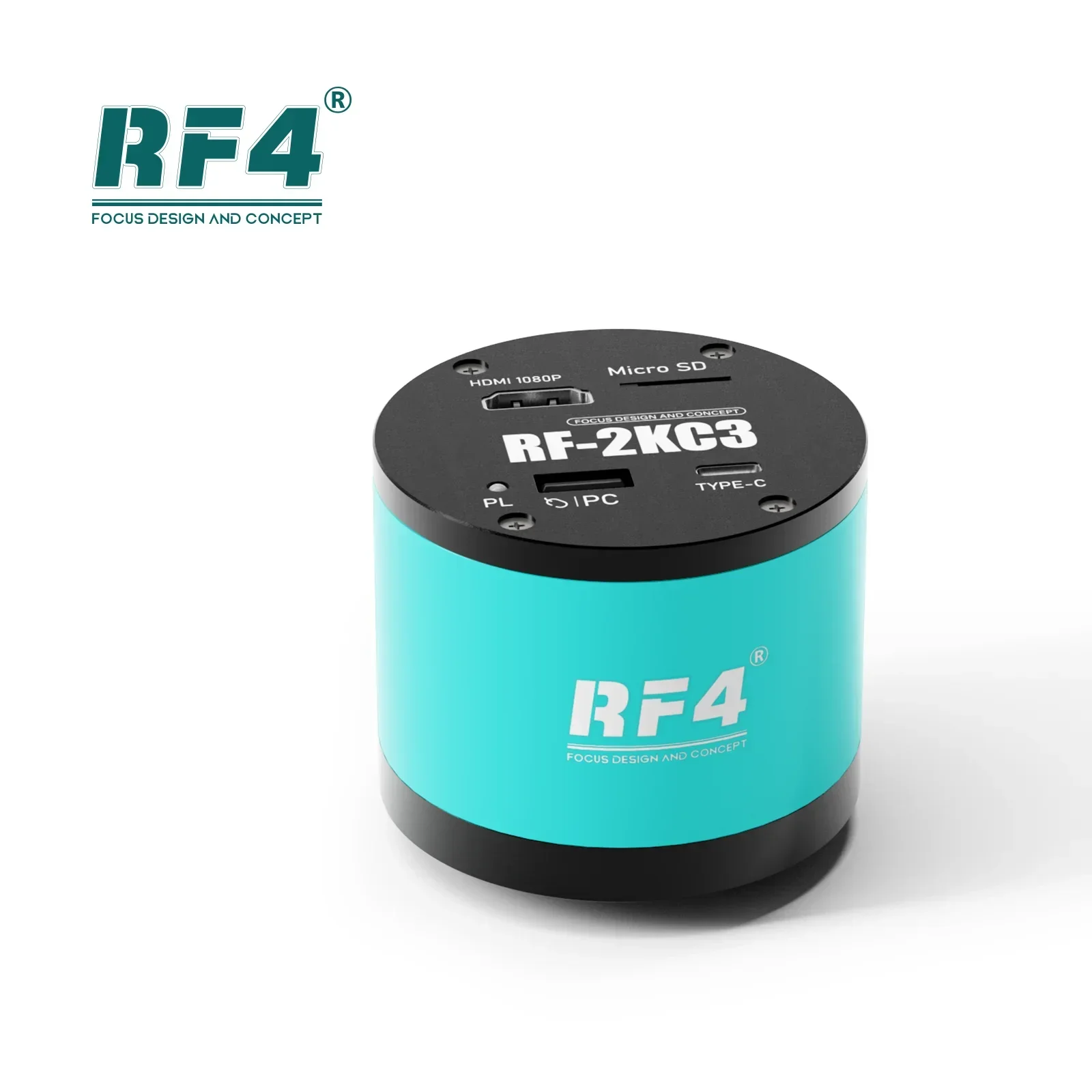 

RF4 Full HD 2K 1080P 60FPS Industry Video Microscope Camera HDMI USB Simultaneous Output Magnifier Chip Phone Repair RF-2KC3