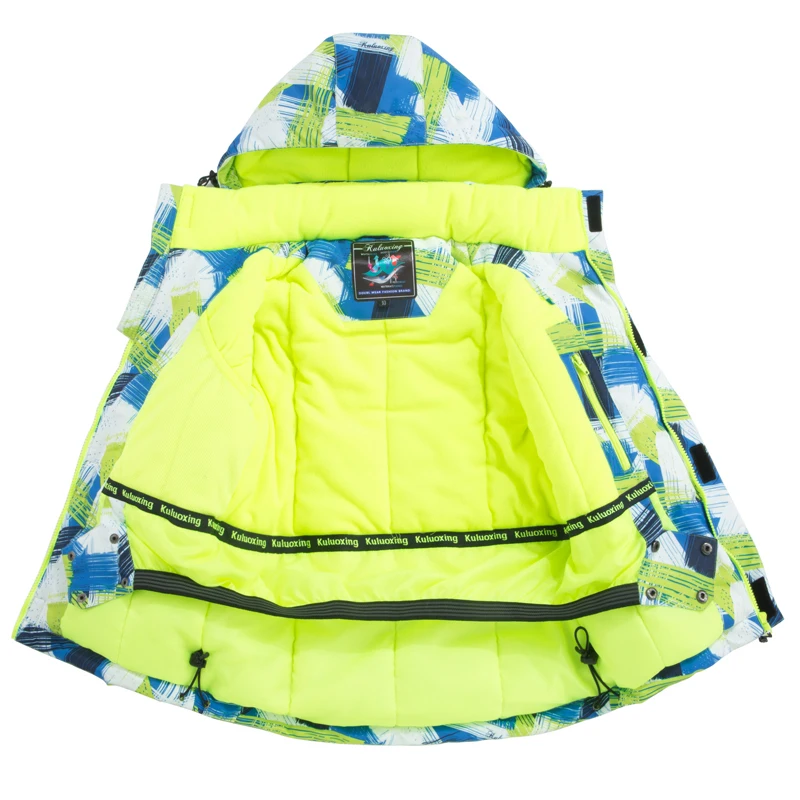Kids Snow Suit Thermal Winter Ski Suit Boys kids Windproof Skiing Jacket and Bibs Pants Set