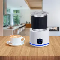 Portable 4-In-1 Milk Frother Foam Maker Chocolate Mixer Cold/Hot Milk Foam Mixer Latte Cappuccino Coffee Beverage Warmer 1