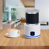Portable Stainless Steel Electric Milk Frother Hot/Cold Milk Foaming Maker Detachable Support Dishwasher Clean 3