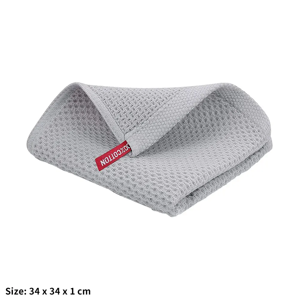 מגבת תה כותנה מטלית בד שולחן מטלית סופג מנה ורוד לבן עבור מטבח ניקוי כותנה טהורה 34*34/34*73 ס "מ