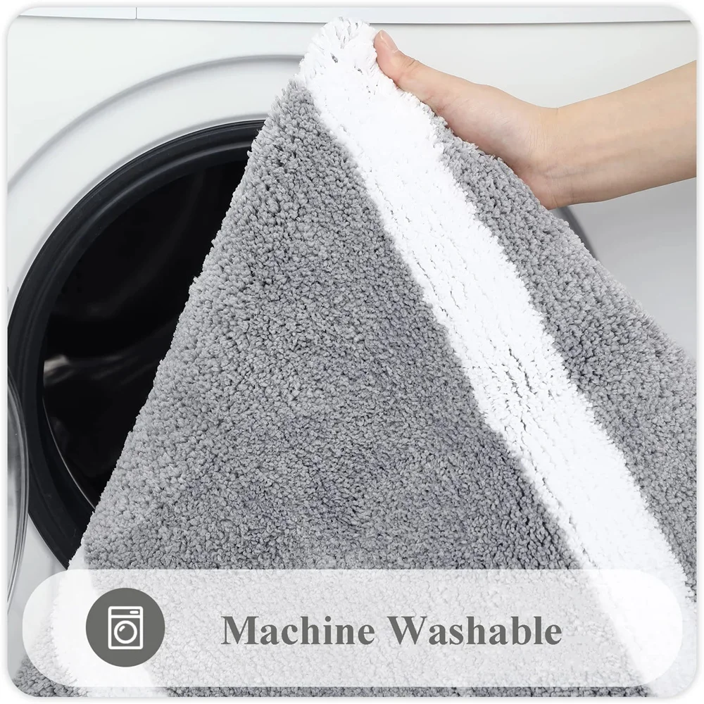 Absorbent Bathroom Mat Non-Slip Soft Thick Floor Decor